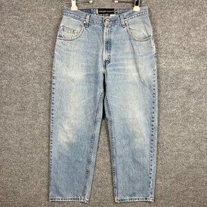 Made In The USA VTG Levi's SilverTab Straight +‎ Relaxed Fit Denim Jeans 34x30